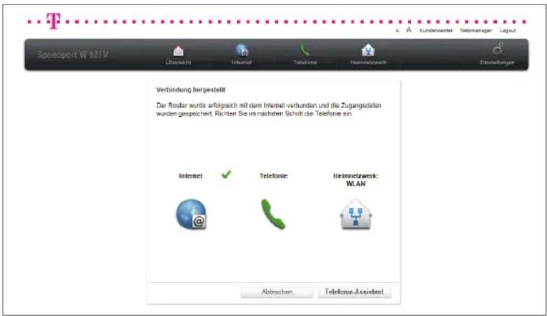 T-Mobile Speedport W 921V - Internetverbindung über Mobilfunk einrichten. - 3