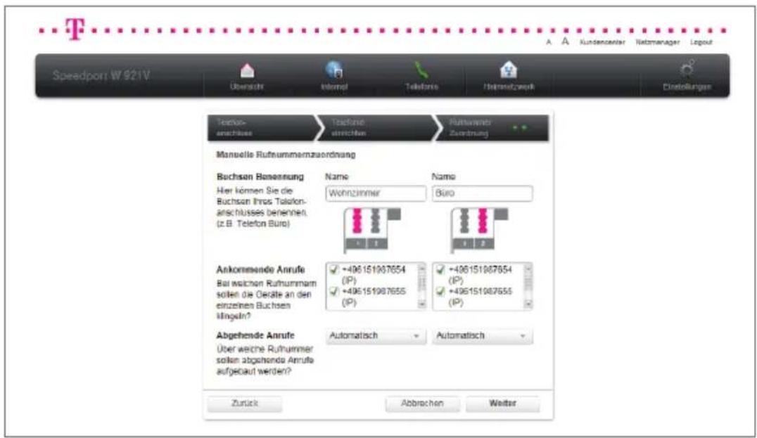 T-Mobile Speedport W 921V - Klicken Sie auf die Schaltfläche - 1