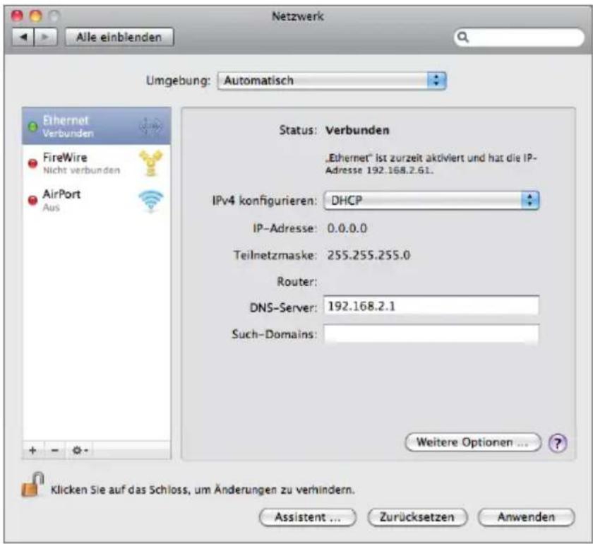 T-Mobile Speedport W 921V - Unter Mac OS X Leopard / Snow Leopard (10.5 / 10.6). - 1