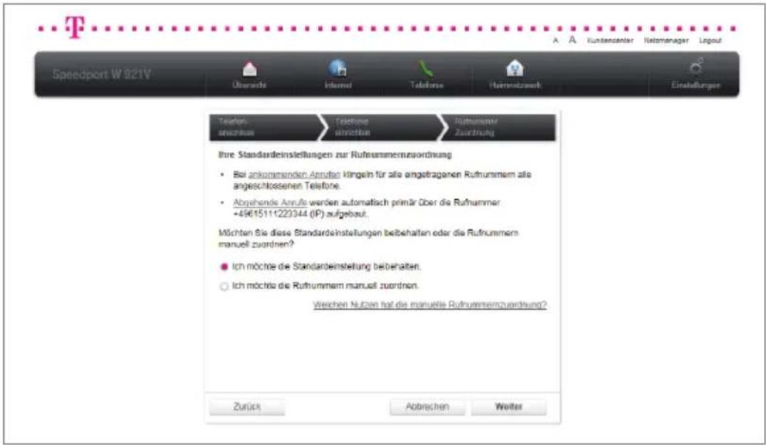 T-Mobile Speedport W 921V - Telefonie über DSL einrichten mit anderen Anbietern. - 7