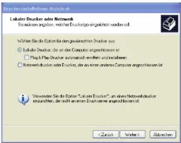 T-Mobile Speedport W 921V - Druckertreiber installieren in Windows® XP / 2000. - 2