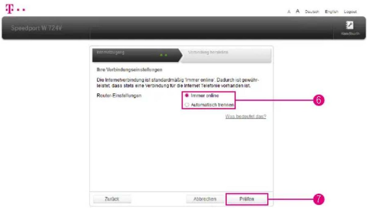 T-Mobile Speedport W 724V - Internet bei der Telekom einrichten (Fortsetzung) - 1