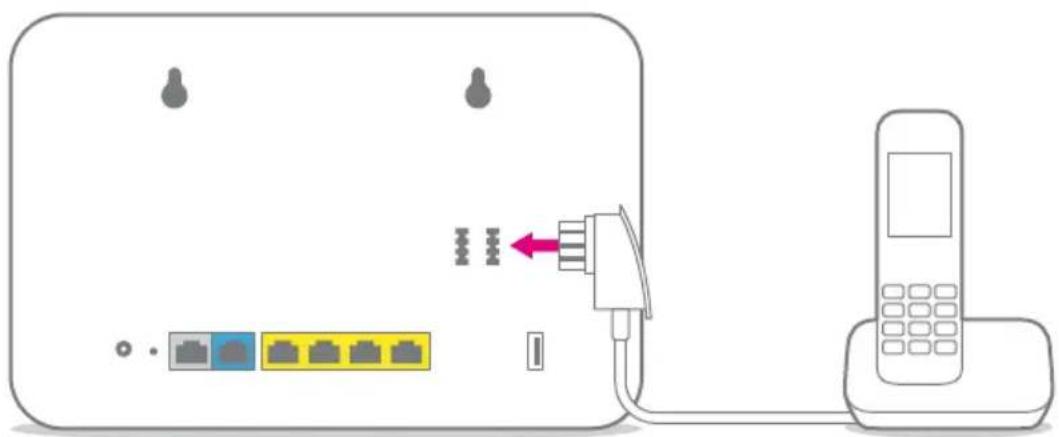 T-Mobile Speedport W 724V - Telefone anschließen - 1
