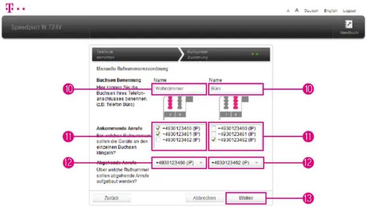 T-Mobile Speedport W 724V - Telefonie bei der Telekom einrichten (Fortsetzung) - 1