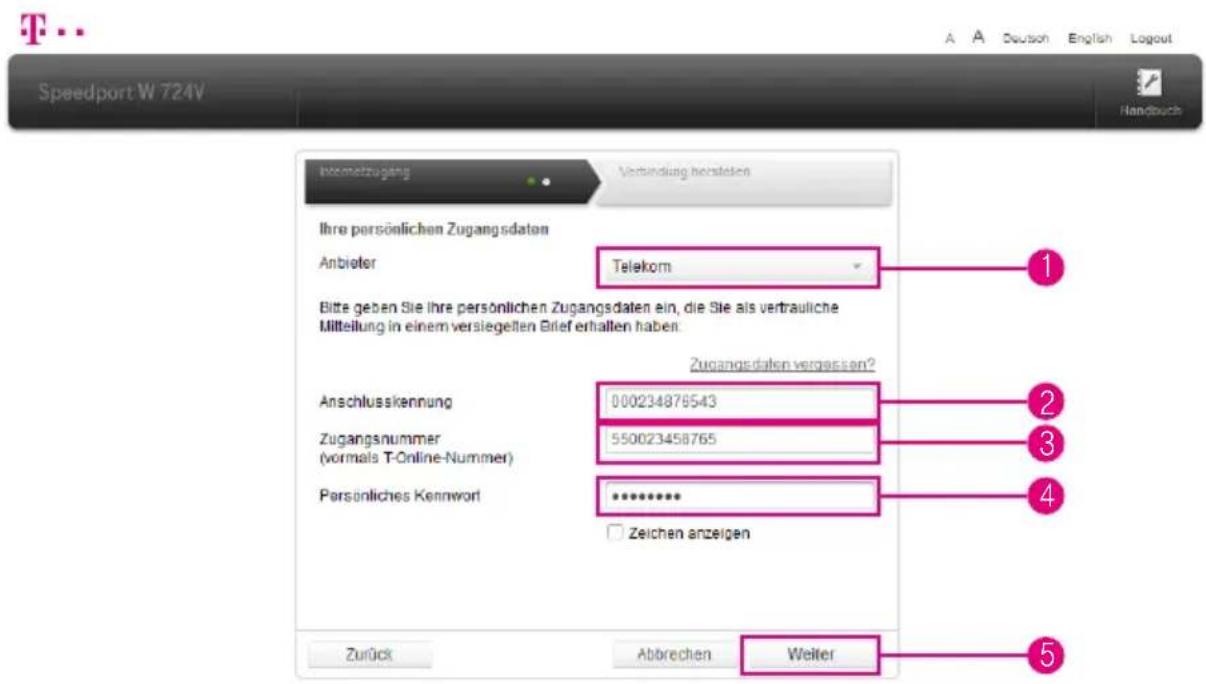 T-Mobile Speedport W 724V - Internet bei der Telekom einrichten - 1