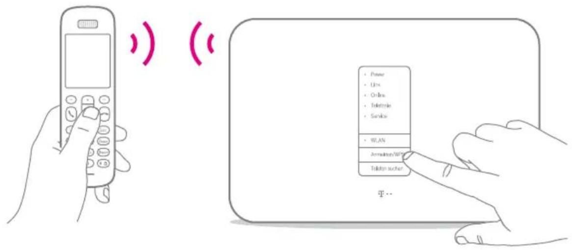 T-Mobile Speedport W 724V - Speedphones schnurlos verbinden - 1