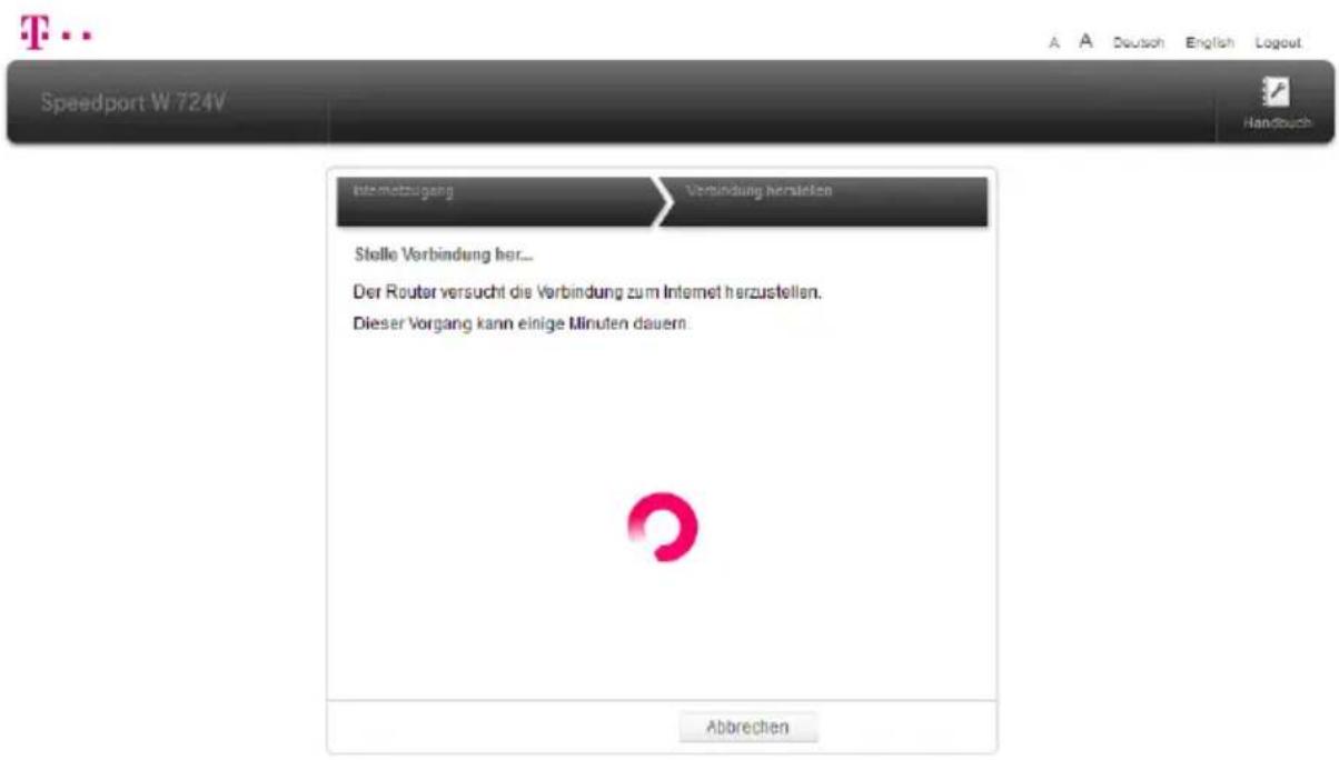 T-Mobile Speedport W 724V - Internet bei der Telekom einrichten (Fortsetzung) - 1