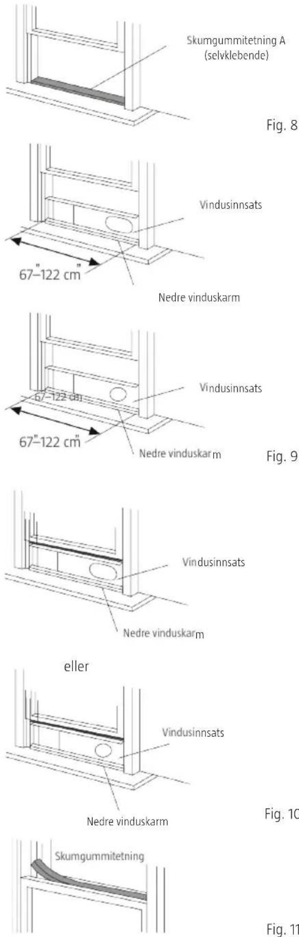 Anslut 417-060 - MONTERING I SKYVEVINDU SOM ÅpNES VERTIKALT (TILLEGGSUTSTYR) - 1