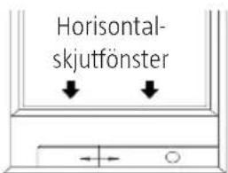 Horizontal- skjutfönster