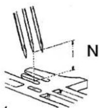 Yamato AZ7000G-8 class - Distance between needle and lower looper - 4