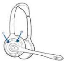 PLANTRONICS Savi W710A - Headset-Lautstärke anpassen - 1