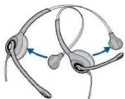 PLANTRONICS Savi W710A - Anpassen des Kopfbügels - 3