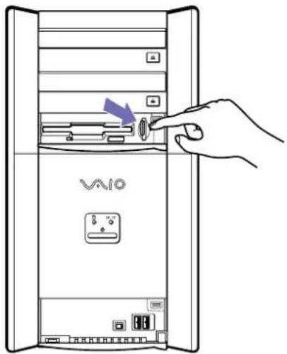 SONY Vaio PCV-7766 - Einsetzen eines Memory Stick™ - 3
