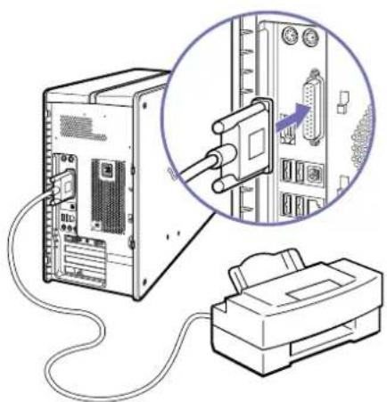 SONY Vaio PCV-RX402 - Anschließen eines Druckers - 1