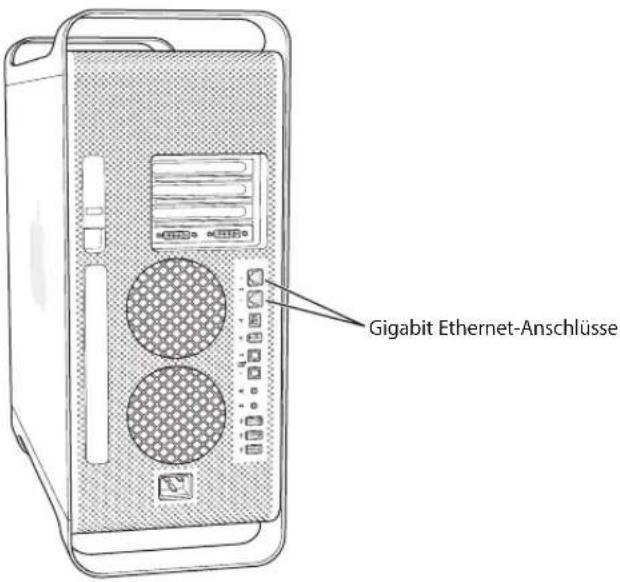 APPLE Power Mac G5 (2005) - Schritt 4: Anschließen eines Ethernet-Kabels - 1