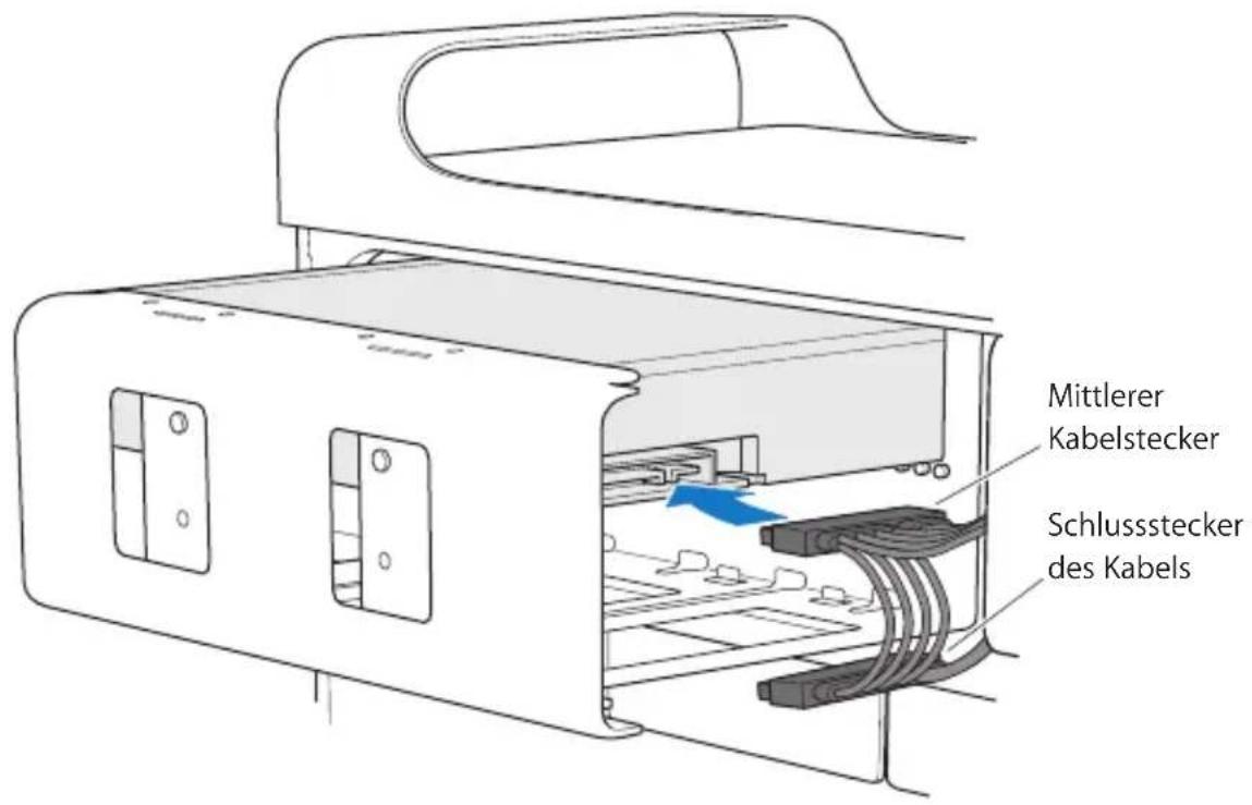 Mittlerer Kabelstecker Schlussstecker des Kabels