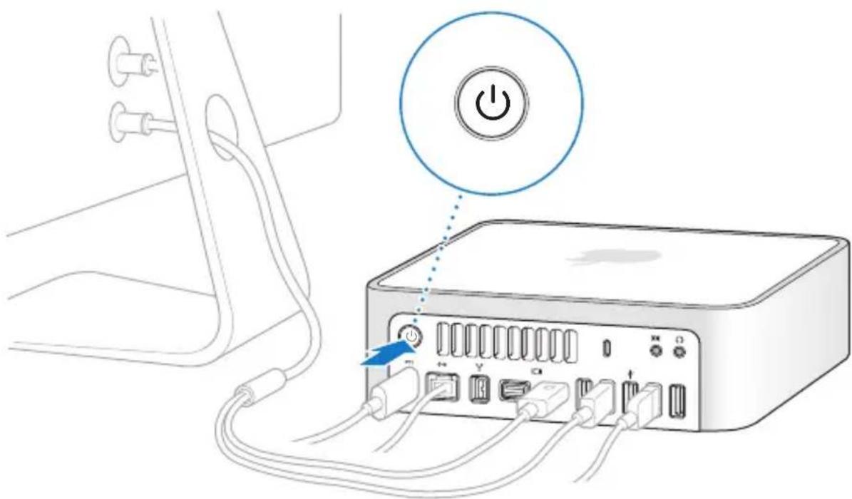 APPLE Mac Mini (2009) - Schritt 4: Schließen Sie ein Monitorkabel an den Mini-DVI-Anschluss oder den Mini DisplayPort-Anschluss an. - 2