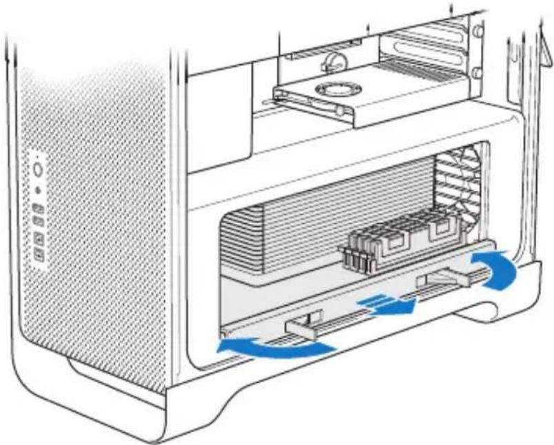 APPLE Mac Pro (2009) - Gehen Sie wie folgt vor, um DIMMs zu installieren: - 2