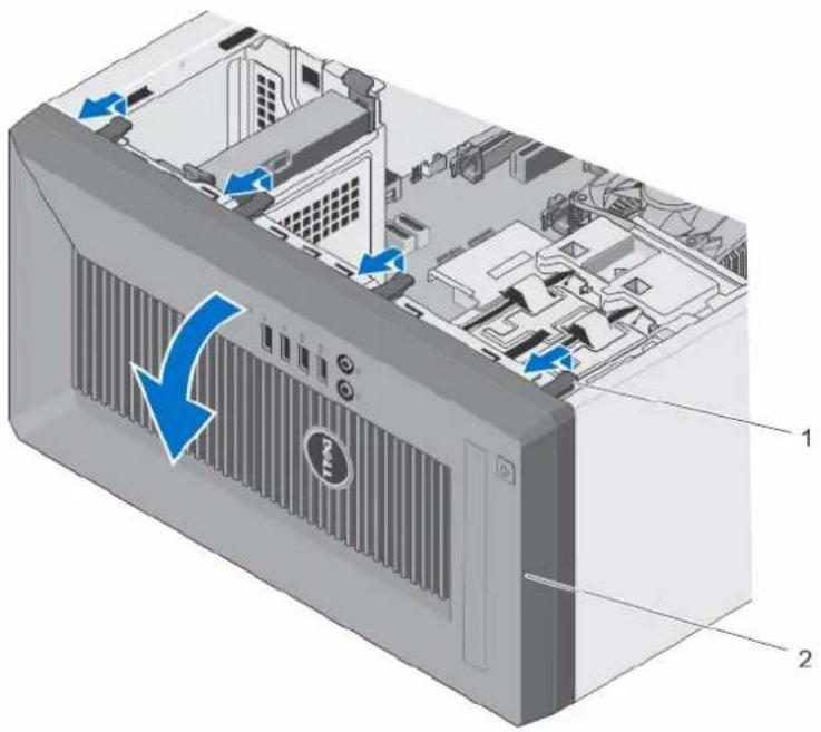 DELL PowerEdge T20 D13M - Entfernen der Frontverkleidung - 1
