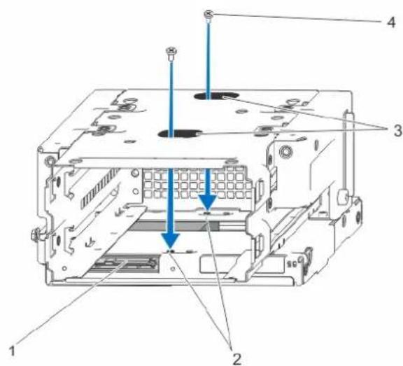 DELL PowerEdge T20 D13M - Entfernen eines 2,5-Zoll-Laufwerks aus einem Laufwerksträger - 4