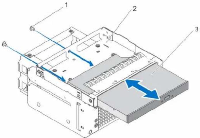 DELL PowerEdge T20 D13M - Einbauen des optischen Laufwerks - 9