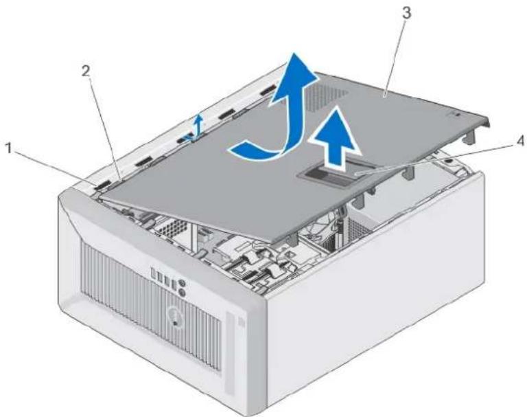 DELL PowerEdge T20 D13M - Öffnen des Systems - 1