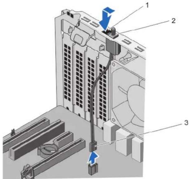 DELL PowerEdge T20 D13M - Entfernen des Gehäuseeingriffschalters - 2
