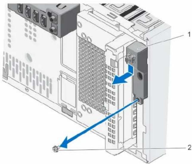 DELL PowerEdge T20 D13M - Entfernen des Betriebsschalters - 2