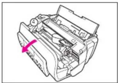 T-Mobile Fax 4300 - Einsetzen/Wechseln der Tintenpatrone - 7