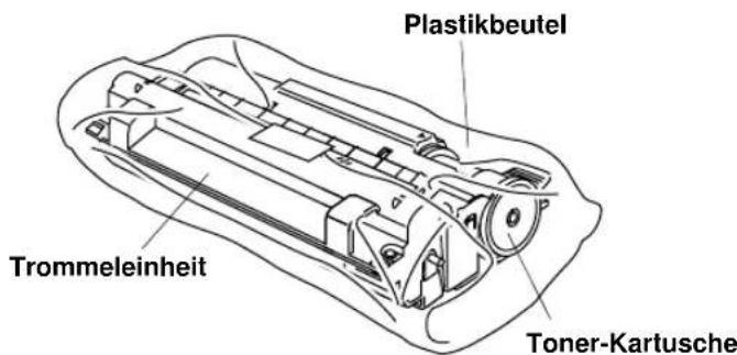 Plastikbeutel Trommeleinheit Toner-Kartusche