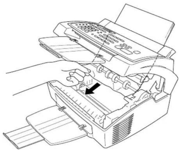 BROTHER FAX-8250P - Papierstau im Bereich der Trommeleinheit - 1