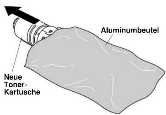 Neue Toner-Kartusche Aluminumbeutel