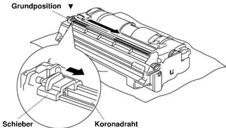 Grundposition Schieber Koronadraht