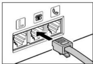 CANON FAX-L240 - Anschluß des Telefonkabels und Anschluß von externen Geräten - 4