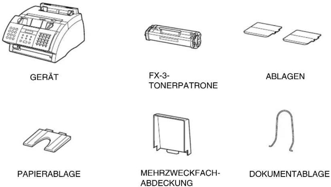 CANON FAX-L240 - Auspacken Ihres FAX - 1