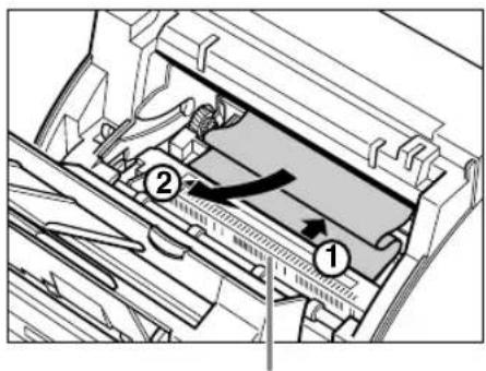 CANON FAX-L240 - Wenn sich der obere Rand des Papiers in der Fixiereinheit befindet: - 2