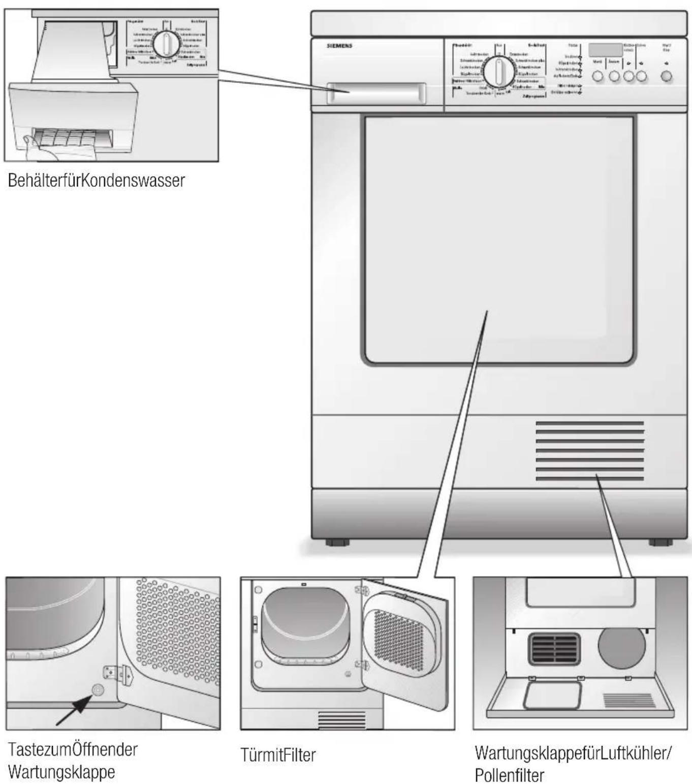 SIEMENS WTXL752K - Geräteaufbau - 1