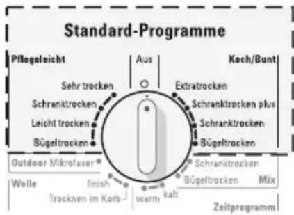 SIEMENS WTXL752K - Programmauswählen - 1