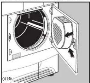 ZANKER BKX8080N - Reinigung des Siebbereichs in der Innentür - 1