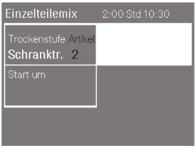 MIELE TMV 843 WP - Artikelauswahl ändern / löschen / anzeigen - 1