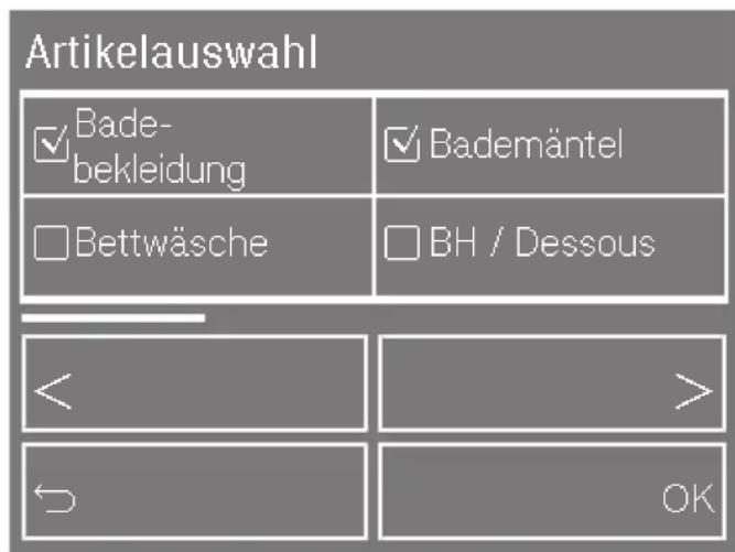 MIELE TMV 843 WP - Artikelauswahl - 1
