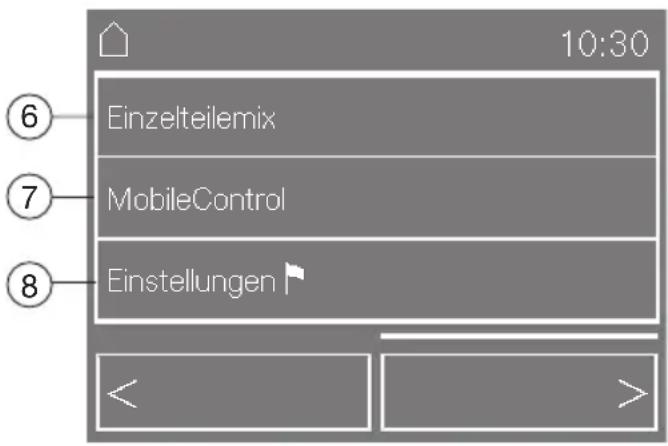 MIELE TMV 843 WP - ⑤ Navigationstasten - 1