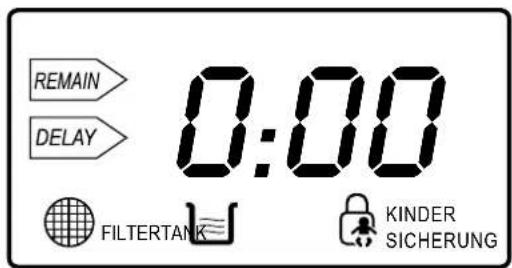 REMAIN DELAY 0:00 FILTERTANK KINDER SICHERUNG