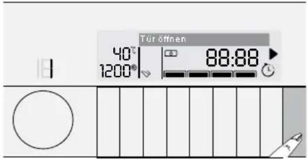 GRUNDIG GWD 59405 - Wäsche nach Programmstart hinzugeben: - 1