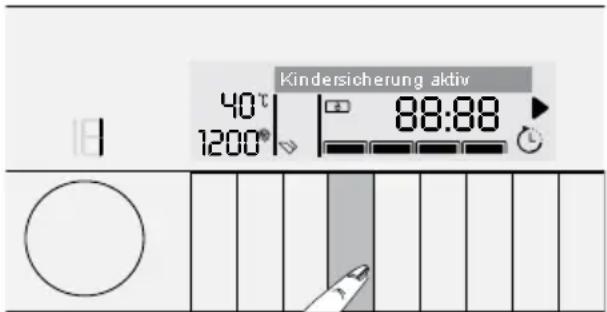 GRUNDIG GWD 59405 - Kindersicherung abschalten: - 1
