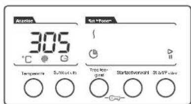 Anzeine 305 °C Temperature S/N/Max/Min Sun+Fanor Trop length Startzifferenzahl Stur/Fluor