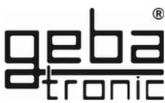 Geba Tronic Cody Light HF 1-1 - Werkseinstellung (Auslieferungszustand): - 1