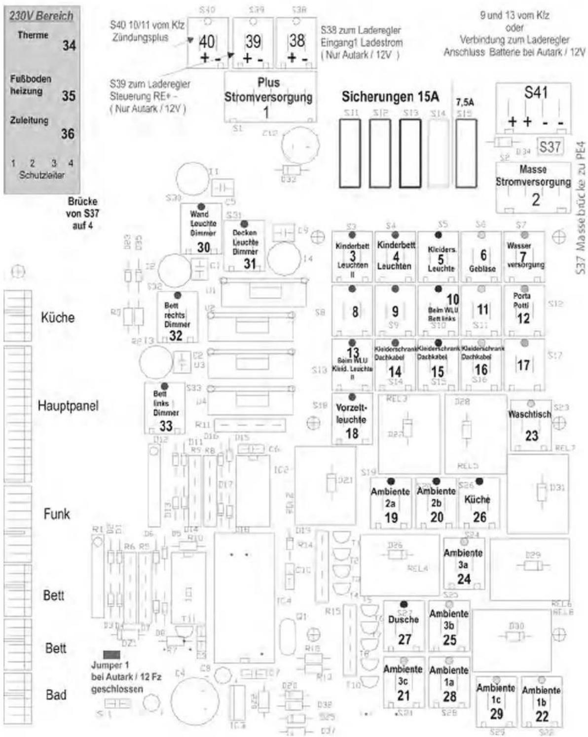 Hobby 2010 - Kontaktplan Lichtsteuersystem - 1
