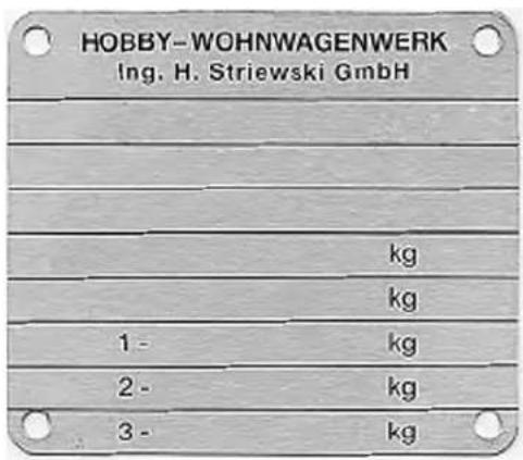 Hobby 2010 - Fahrzeug-Identifizierungsnummer (FIN) - 1