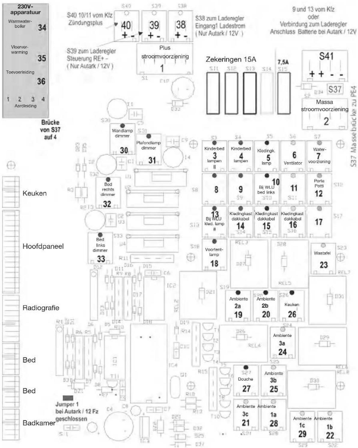 Hobby 2010 - Contactschema lichtregelsysteem - 1